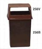Rubbermaid-Brown Glutton Hooded Top (256VBN) Category: Outdoor Trash Cans and Containers