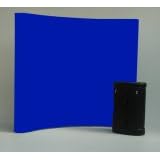 Pop-up exhibition system with fabric panels and case