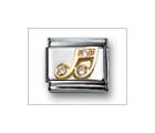 Music Note Clear Classic CZ, Italian Charm by Nomination Charms