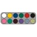 Water Makeup-Palette mit 12 Farben