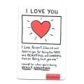 Edward Monkton Wallet Card - I Love You, Valentines, Wedding, Anniversery, Birthday
