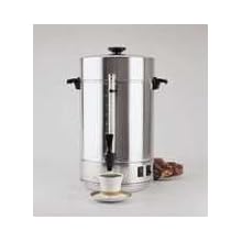 Focus Foodservice 58001R Regalware Commercial Aluminum Coffeemaker with Non-Drip Spigot, 101-Cup