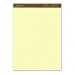 Ampad 20-022 Gold Fibre 16# Watermarked Canary Narrow Rule 50-Sheet Pads, 8-1/2x11-3/4, Doz.