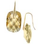 Lemon Quartz Faceted Earrings