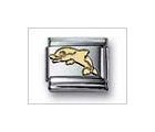 Dolphin No Color Classic Gold, Italian Charm by Nomination Charms