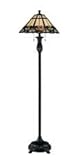 Lite Source C61130 Elodie Floor Lamp, Dark Bronze with Tiffany Shade