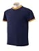Jerzees 5.6 oz 50/50 Contrast Ringer T-shirt 56R