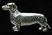 dachshund12 - Pewter Dachshund Pin