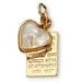 Mustard Seed Heart Charm Necklace - 18 inch Chain "If Ye have Faith as a Grain of Mustard Seed nothing shall be Impossible unto You"- Faith Hope Charity Love Virtue - Baptism, Christening, Priesthood, Blessings, Remember to 'CTR' Choose the Right - Mustard Seed Communities - Christmas... Birthday... Family... Church... Gifts... "For God So Loved the World... Christian Beliefs and Doctrines - Putting on the Armor of God - Remind Children, Adults, Friends Exercise Faith Continually.