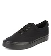 Contrast Sole Lace Up Trainers