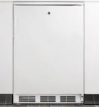 Summit Refrigeration SWC6WLBI - Solid Door Wine Cellar, 4 Scalloped Steel Shelves, White Cabinet