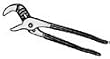 Channel-Lock 9-1/2 inch Curved - Jaw Tongue and Groove Plier