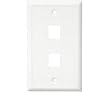 CHANNEL VISION 10-G-2GW 2 Jack White Gang Plate (10-pack)