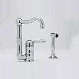 Rohl A3608WS Inca Brass Country Kitchen Single Lever Faucet with Handspray - A3608WS