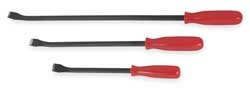 Westward 2AJL2 Plastic Handle Pry Bar Set, 3 Pc