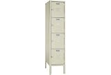 Lyon Locker Four Tier 12x12x12 4 Door Ready To Assemble Putty