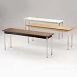 Non-Folding Utility Table, Chrome Legs, Laminate Top, 60 x 30, Medium Oak/Putty (HONUTM3060MLCHR)