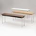 Office Products : Non-Folding Utility Table, Chrome Legs, Laminate Top, 60 x 30, Medium Oak/Putty (HONUTM3060MLCHR)