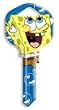SpongeBob Squarepants Blue Kwikset KW1 House Key