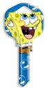 SpongeBob Squarepants Blue Kwikset KW1 House Key