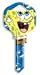 SpongeBob Squarepants Blue Kwikset KW1 House Key