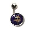 Minnesota Vikings Navel Ring NFL Football Fan Shop Sports Team Merchandise
