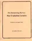 Pre-Interpreting Survey: Peer Evaluation
