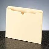 S J Paper S11330 S J Paper File Jackets w/1-1/2 Expansion, Legal, 11 Pt. Manila, 50/Bx