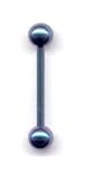 Titanium Teal Barbell 14 gauge by 5/8