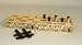 Play All Day Games Senet,  Ancient Egyptian Wooden Strategy Game for 2. Includes Board, 10 Pieces, Counting Sticks & die. Historic Family Fun Classic.
