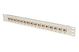1U Panel, 16 RJ45(8x8) Cplrs Straight-Thru