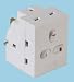 3 Way Mains Individually Switched Multi Socket Surge Protected 13A Fused Adaptor Adapter Converter Convertor UK 3 Pin Plug with 3 Individual Switch (White)