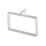 IMAGE OF Rohl QU220 Satin Nickel Wave Rectangular Towel Holder Ring