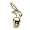 Apple Charm - 10K Yellow Gold
