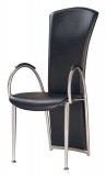 Arm Chair-Black PVC