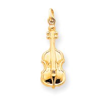 Buy 14k Violin Charm made by JewelryWeb now!
