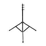 SP Studio Systems 6' Lightstand, 3/8 Top with 1/4 x 20 Mounting Thread, 4 Sections with 3 Risers, Chrome.