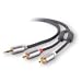 Electronics : Belkin Y ADAPTER,1-3.5mm PLUG TO * 2-RCA PLUGS; 7'