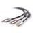 Belkin Y ADAPTER,1-3.5mm PLUG TO * 2-RCA PLUGS; 7'