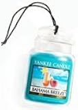 Yankee Candle Bahama Breeze Car Jar Ultimate Air Freshener, Fruit Scent