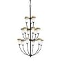 Kichler Lighting 1736DBK 15 Light Meredith Chandelier, Distressed Black