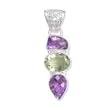 .925 Silver, Amethyst & Citrine Pendant