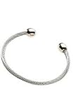 Sabona Professional Steel Twist with Gold Balls Bracelet (SIZE: Large)