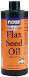 Flax Seed Oil Organic by NOW Foods - Natural Foods (12 oz. Liquid)