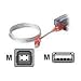 Belkin USB A-B Lighted Cable, USB 2.0 Compatible, USBA-USBB - Red - 1.8Meters