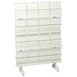 HON Floor Stand Literature Rack, 16 PCKT, 37x13x60, Putty
