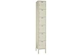 Lyon Locker Six Tier 12x15x12 6 Door Assembled Putty