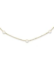 Genuine IceCarats Designer Jewelry Gift 14Ky Cultured Pearl Necklace In 16.00 Inch