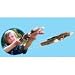 Officially Licensed Flingshot Super Fly Monkey: Family 4-Pack (colors may vary)