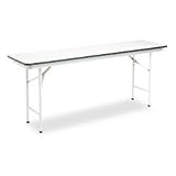 Outdoor Living : Deluxe Folding Table, 72 x 18 x 29h, Light Gray Finish (BSXFTD1872QQ)